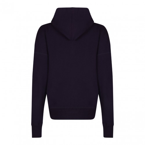 Dark Purple Drawstring Hoodie 2