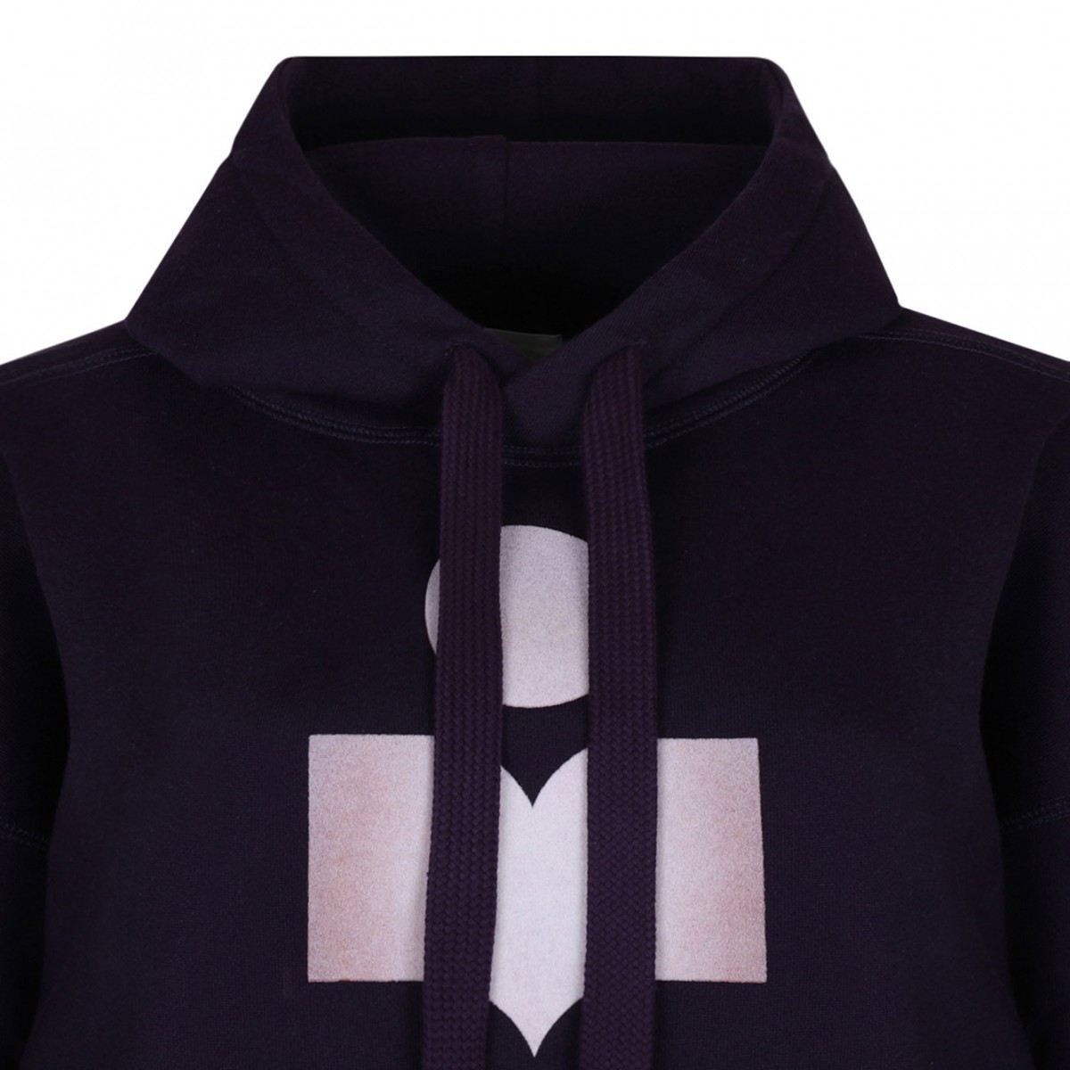 Dark Purple Drawstring Hoodie