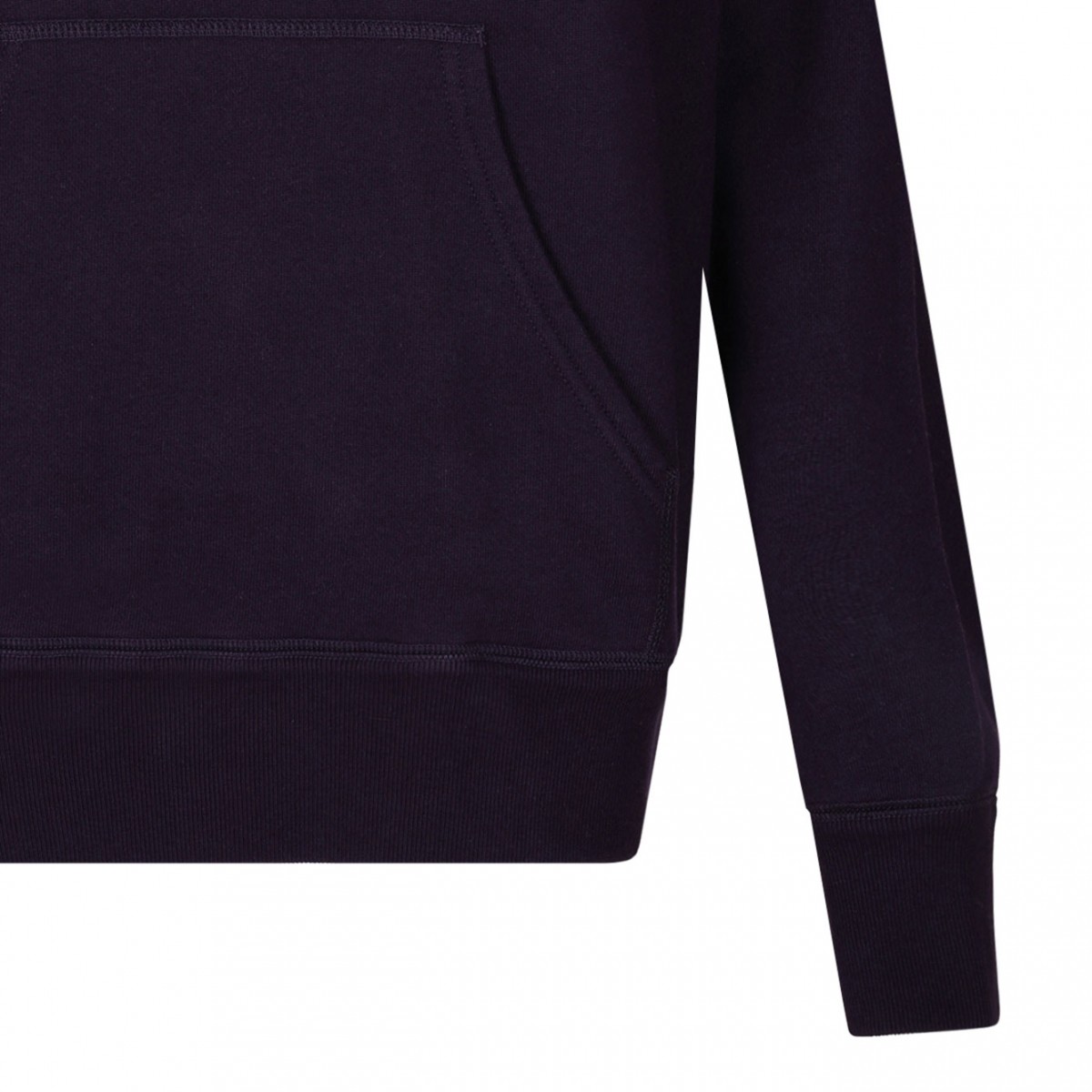 Dark Purple Drawstring Hoodie