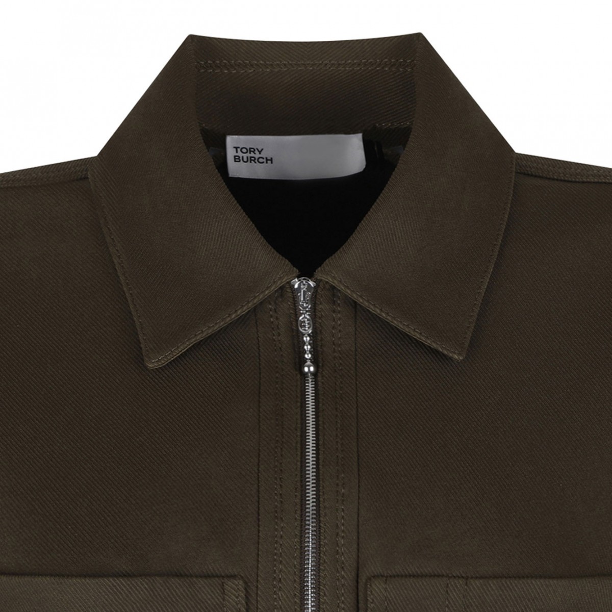 Olive Green Zip Front Dress