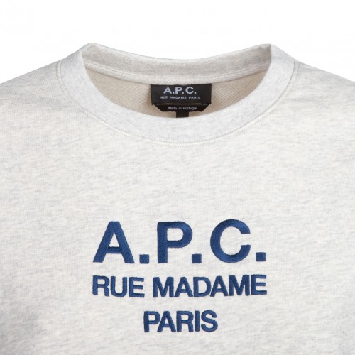 Grey Logo Print Sweatshirt