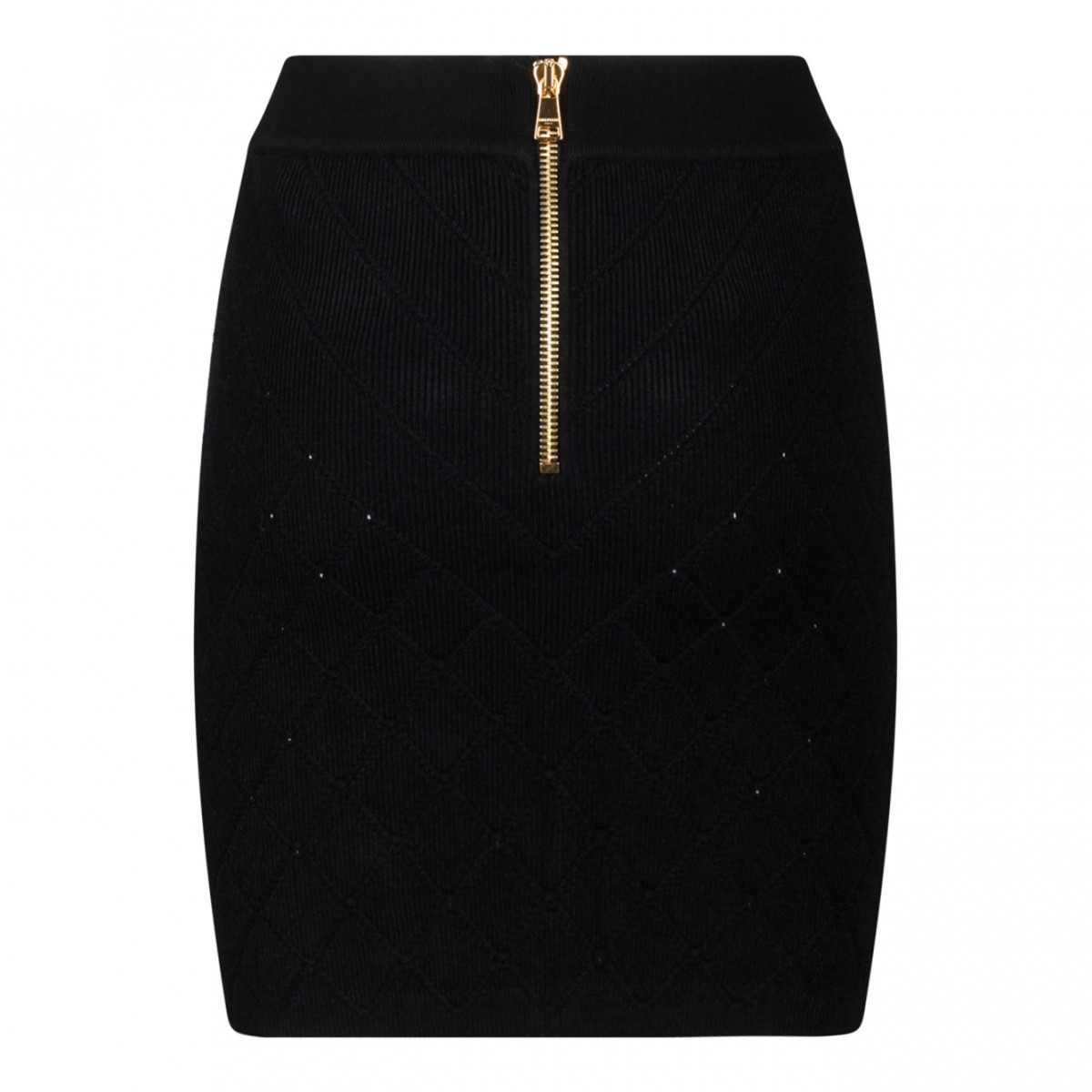 Black Fine Knit Skirt
