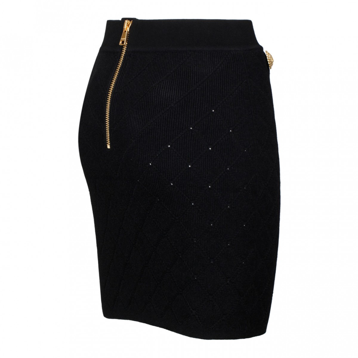 Black Fine Knit Skirt