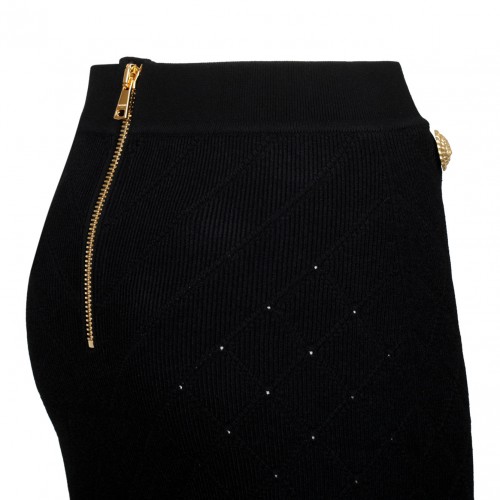 Black Fine Knit Skirt