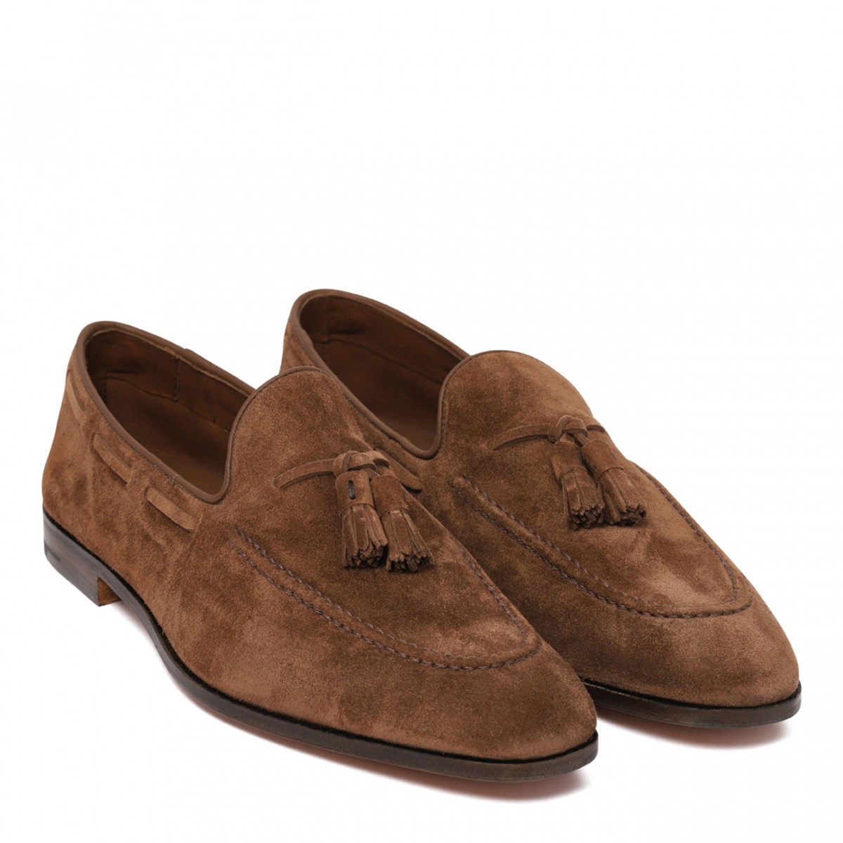 Brown Suede Loafers
