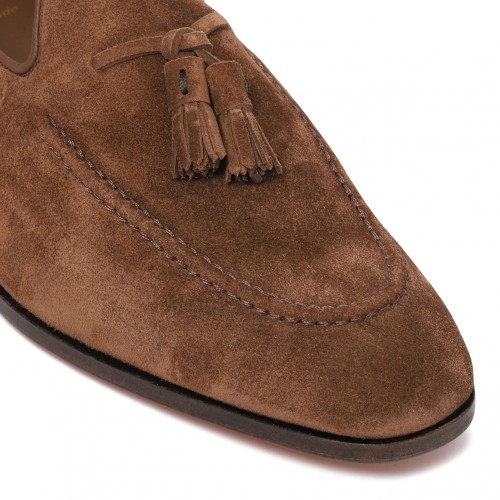 Brown Suede Loafers