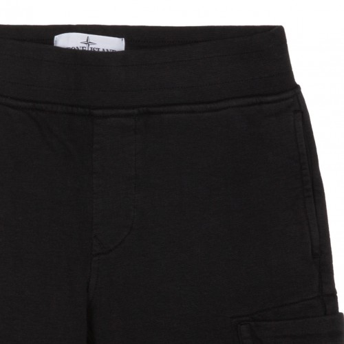 Black Logo Patch Trousers