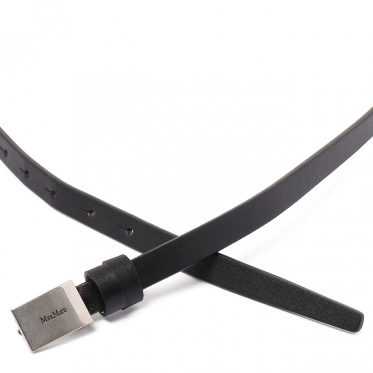 Black Logo Plaque Belt