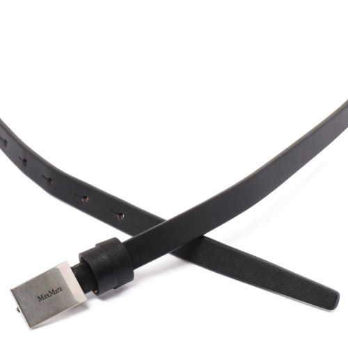 Black Logo Plaque Belt