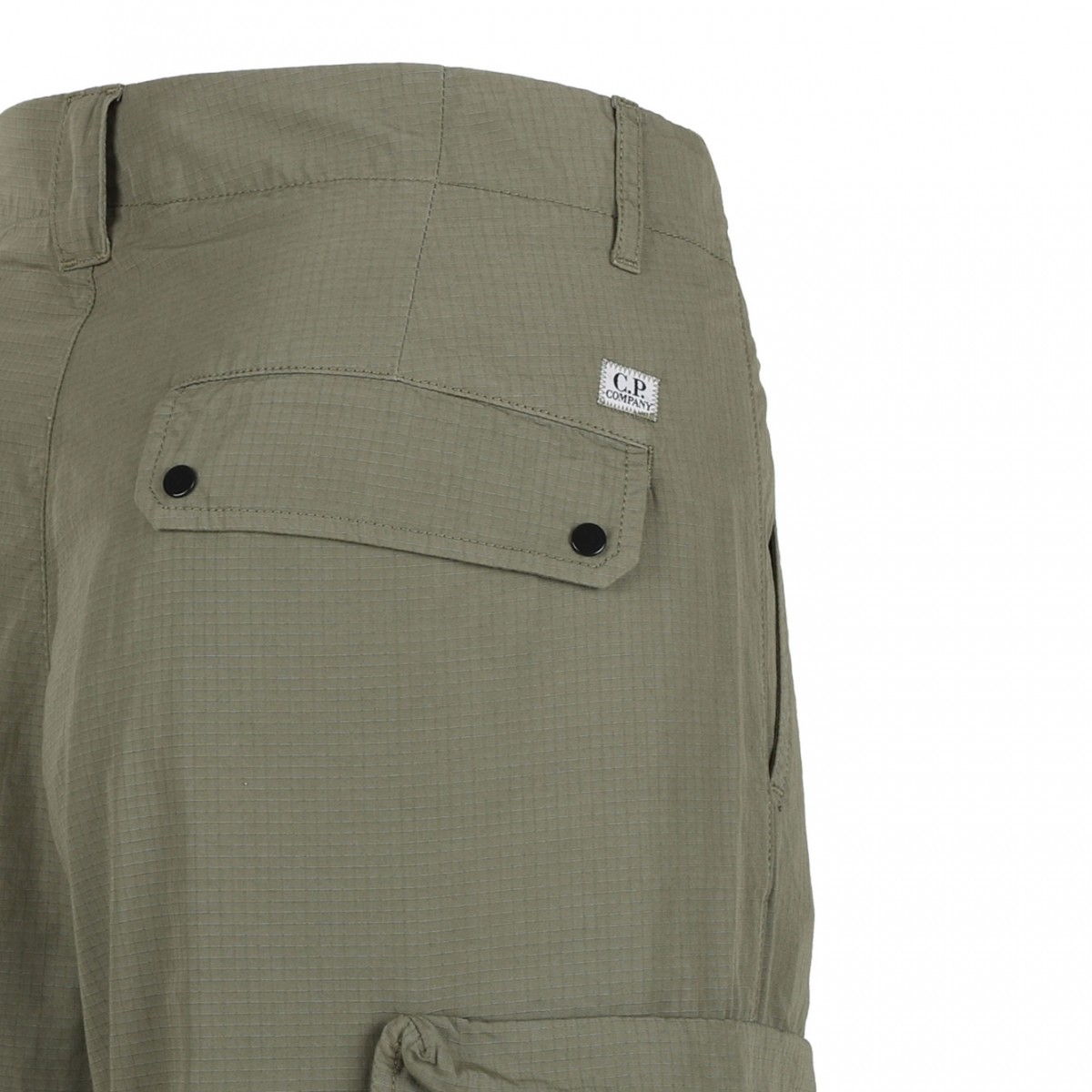 Agave Green Rip-Stop Cargo Trousers