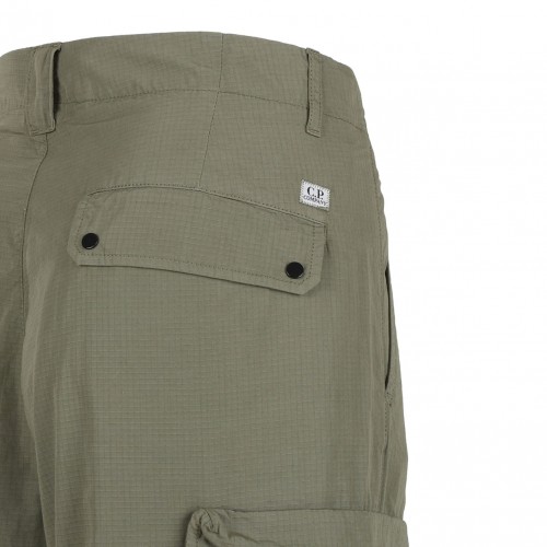 Agave Green Rip-Stop Cargo Trousers