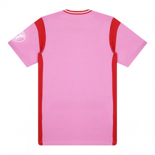 Pink and Red Crystal Embellished T-Shirt