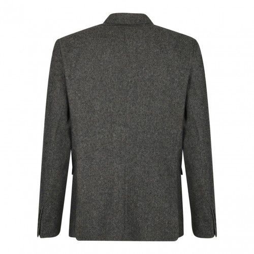 Grey Single Breasted Blazer