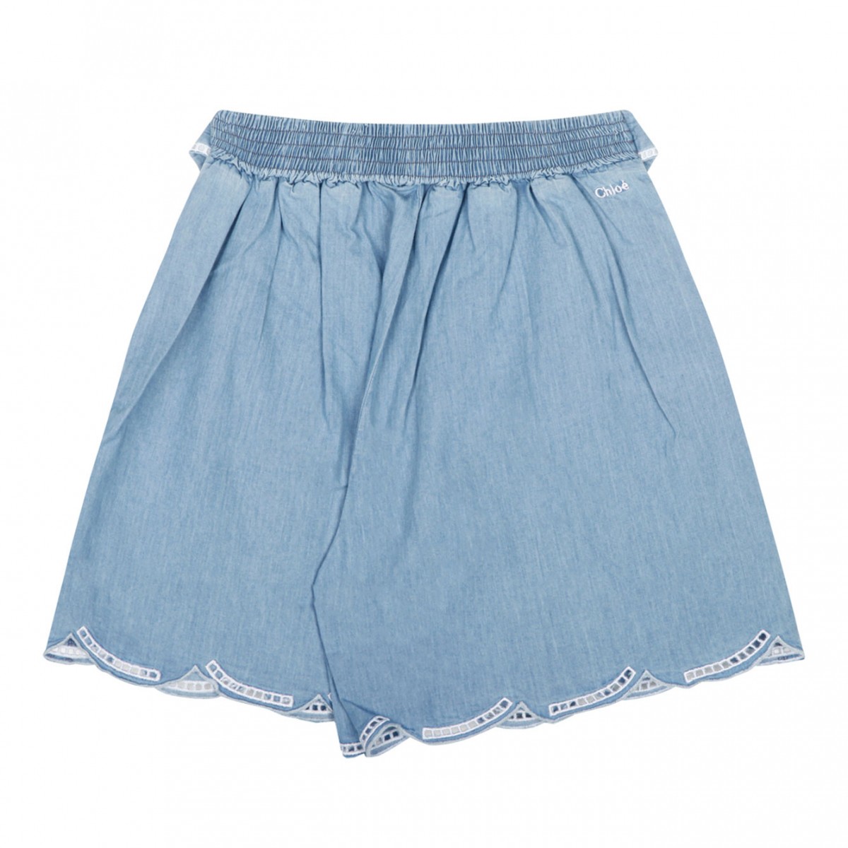 Blue Belted Shorts