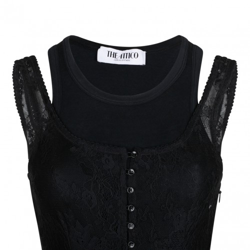 Black Layered Tank Top