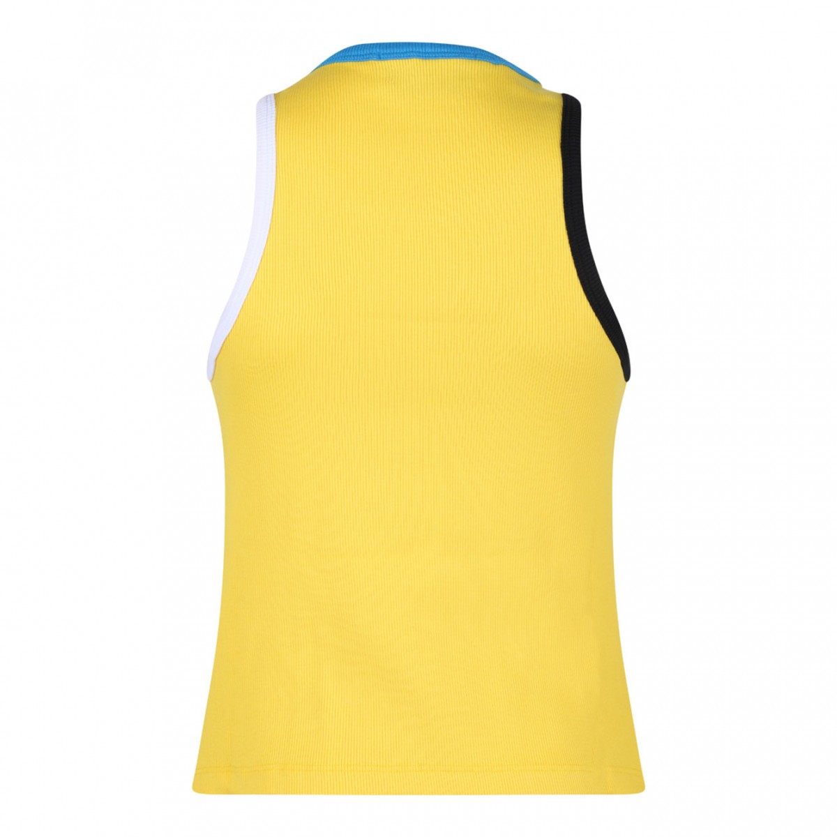 Yellow Contrast Trim Tank Top