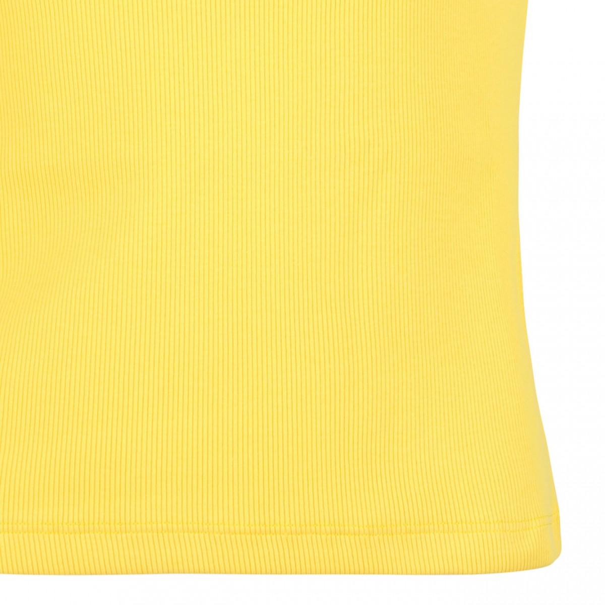 Yellow Contrast Trim Tank Top