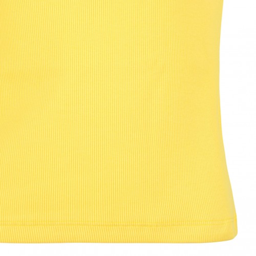 Yellow Contrast Trim Tank Top