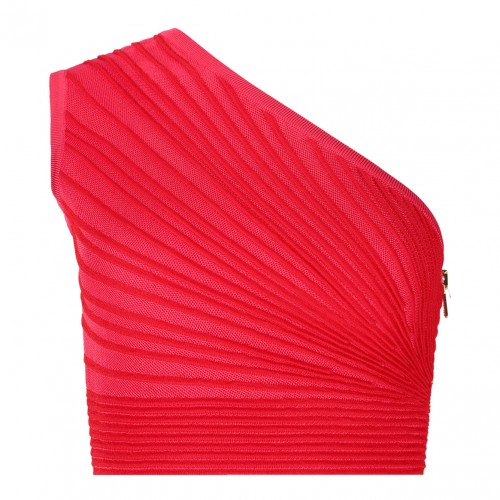 Deep Pink Ruched Top