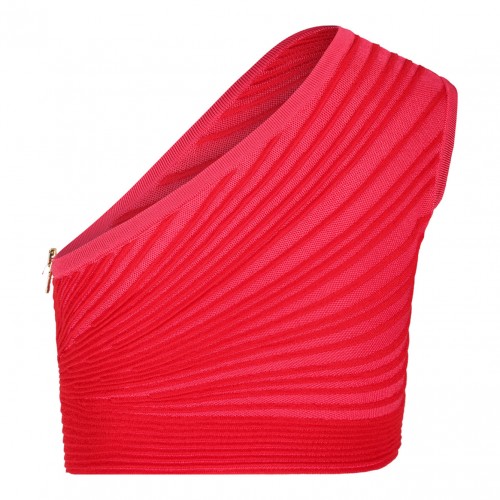 Deep Pink Ruched Top 2