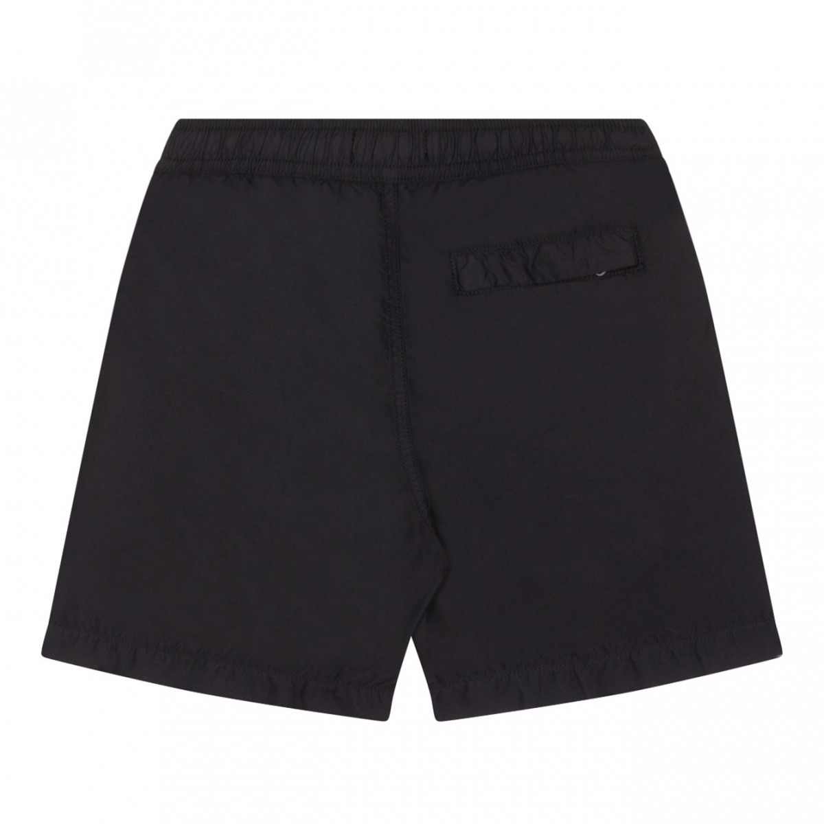 Black Compass Motif Swim Shorts