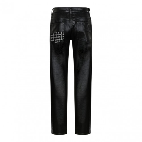 Black Distress Effect Jeans 2