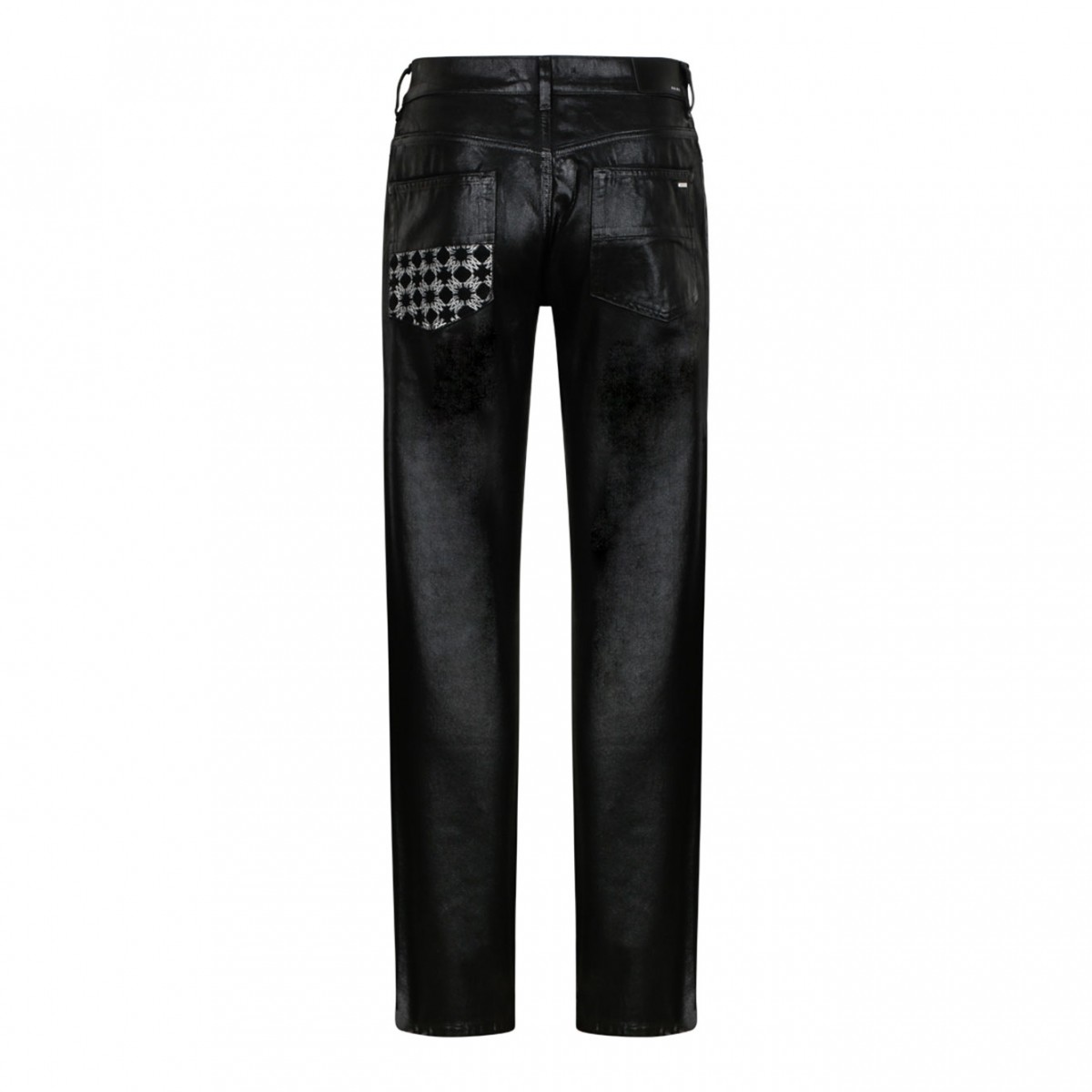 Black Distress Effect Jeans