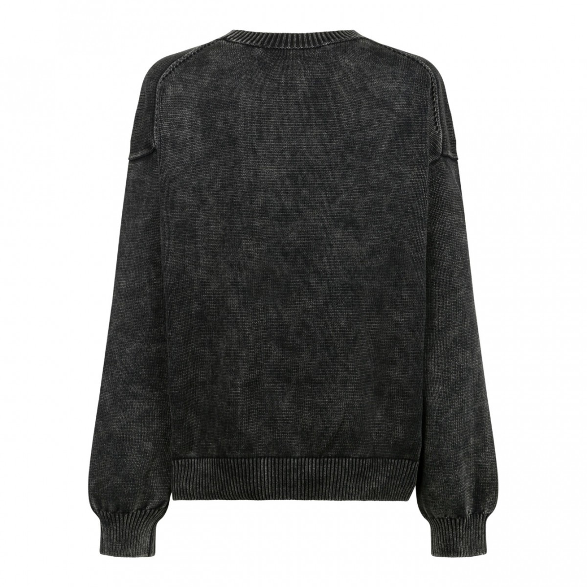 Black Logo Embossed Jumper