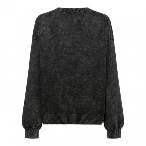 Black Logo Embossed Jumper
