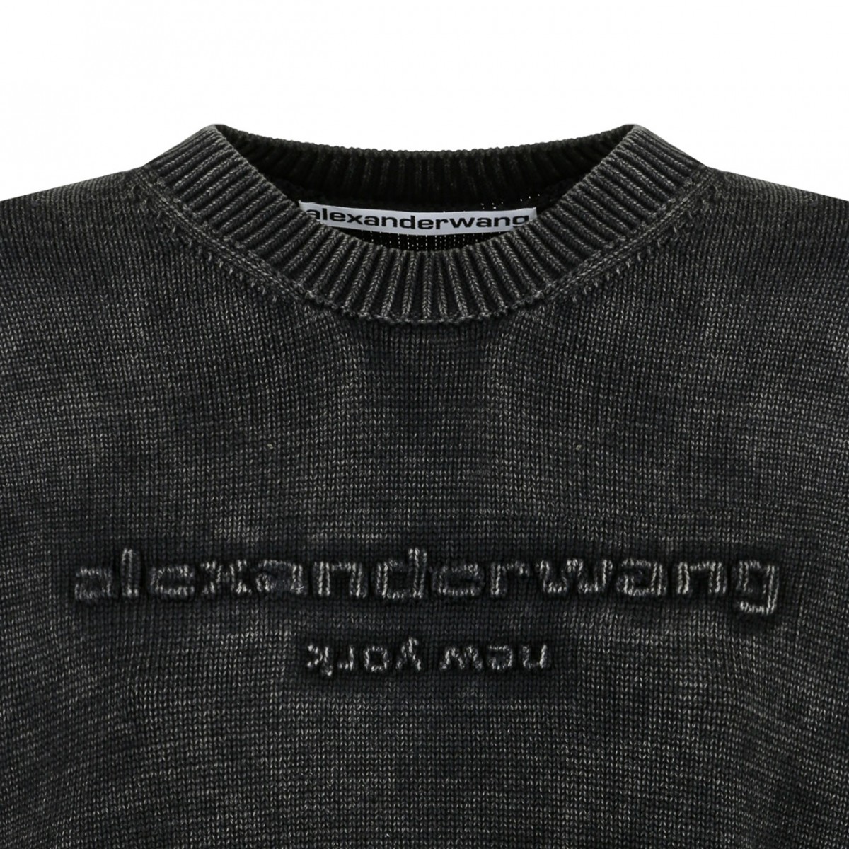 Black Logo Embossed Jumper