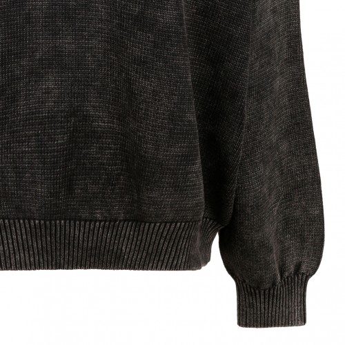 Black Logo Embossed Jumper