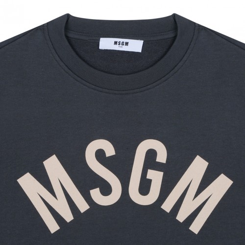 Dark Grey Logo Print Sweatshirt