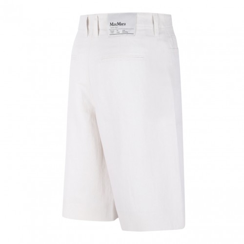 Ecru Bermuda Shorts