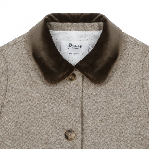 Beige Manteau Ginette Coat