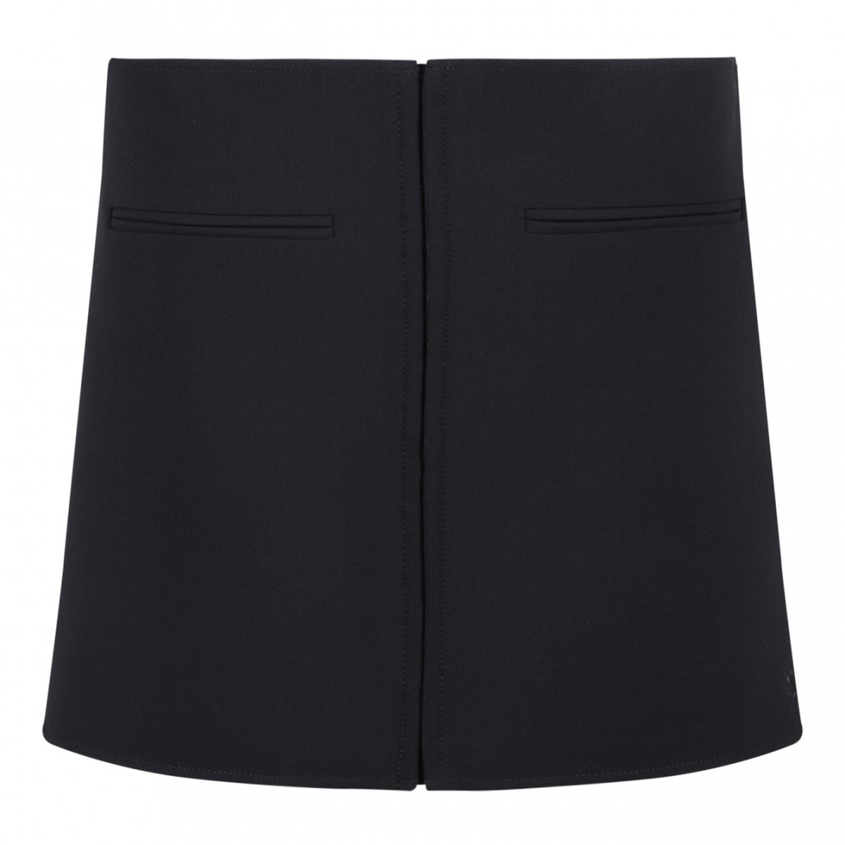 Black Heritage Clipped Mini Skirt