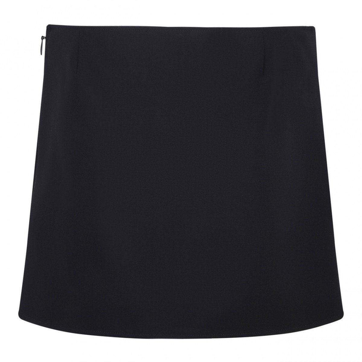 Black Heritage Clipped Mini Skirt