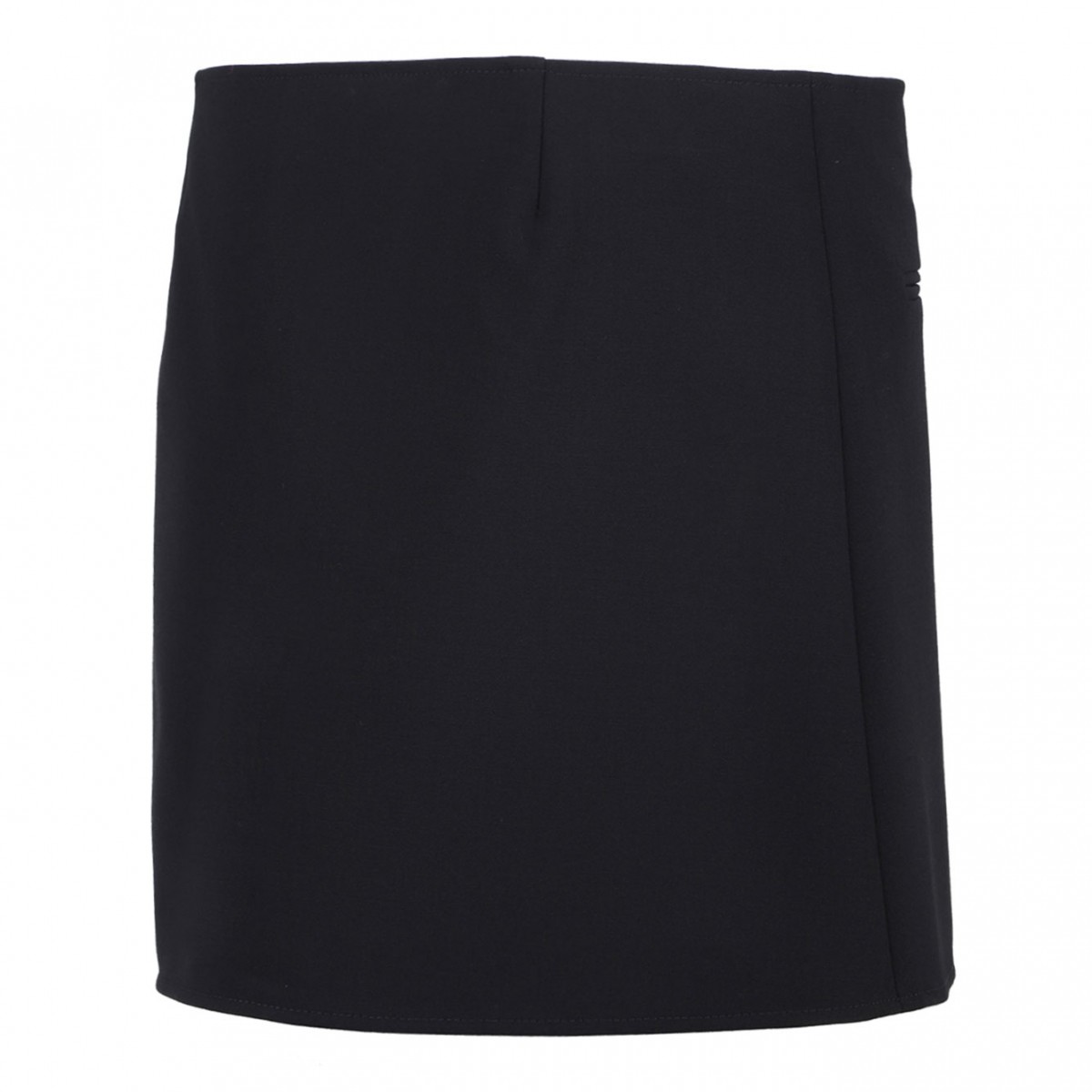 Black Heritage Clipped Mini Skirt