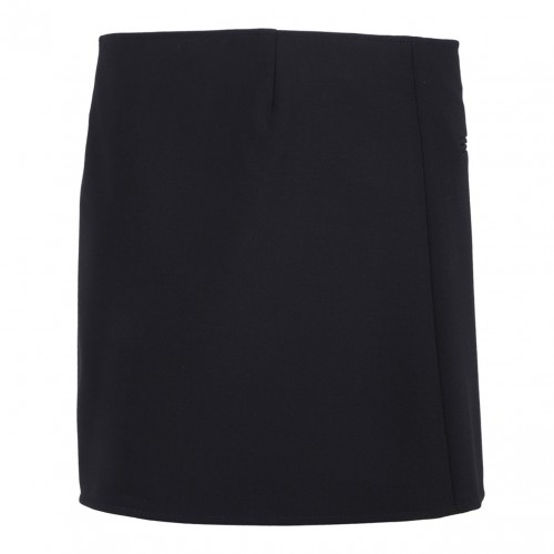Black Heritage Clipped Mini Skirt