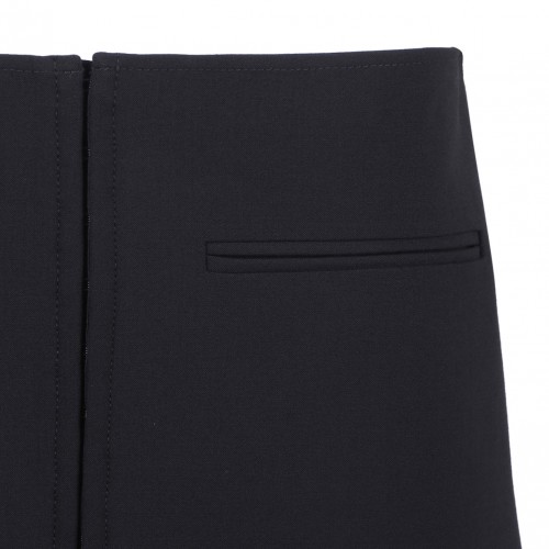 Black Heritage Clipped Mini Skirt