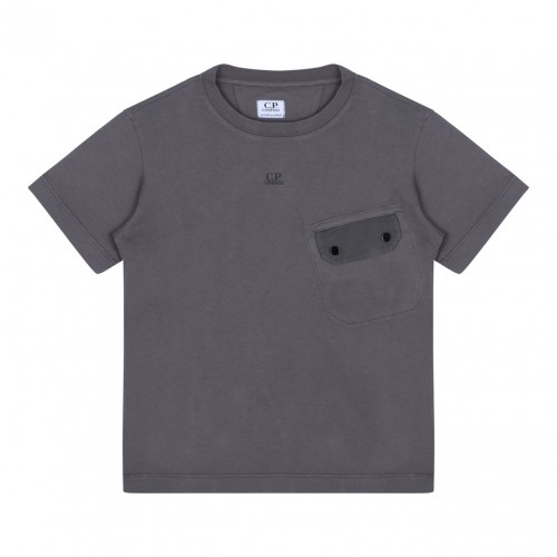 Grey Logo Print T-Shirt