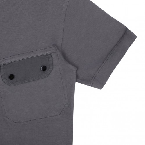 Grey Logo Print T-Shirt