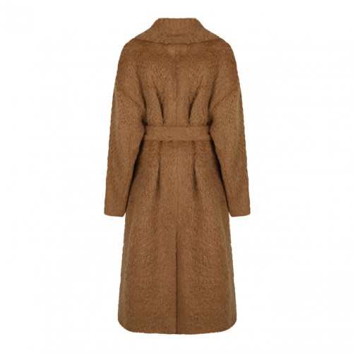 Tobacco Brown Shawl Collar Coat