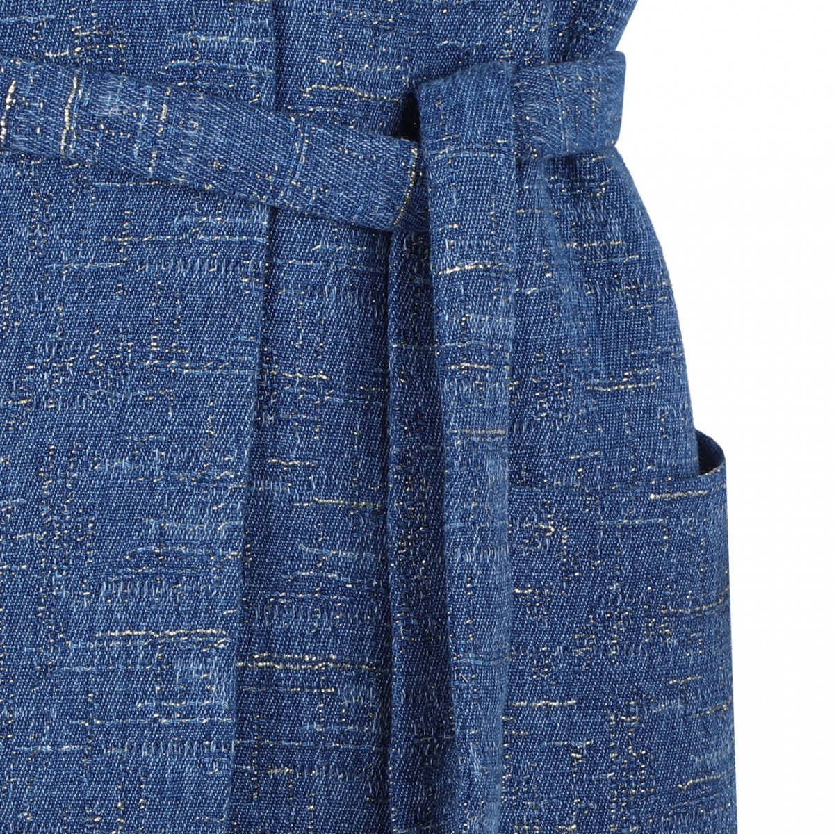 Indigo Blue Slub Gilet