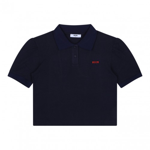 Navy Blue Pique Polo Shirt
