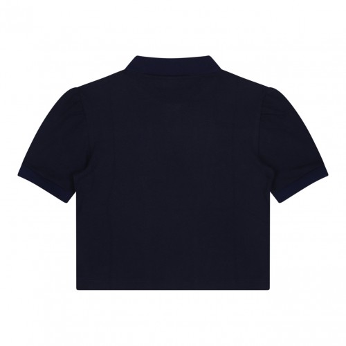 Navy Blue Pique Polo Shirt