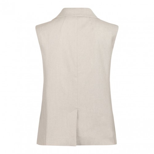 Ecru Twill Gilet