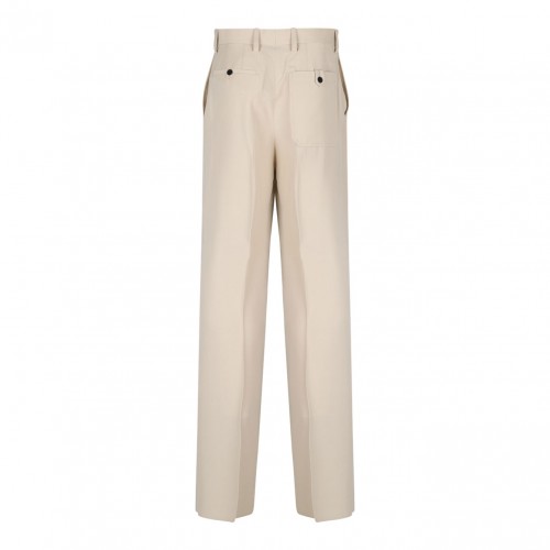 White Straight Trousers 2