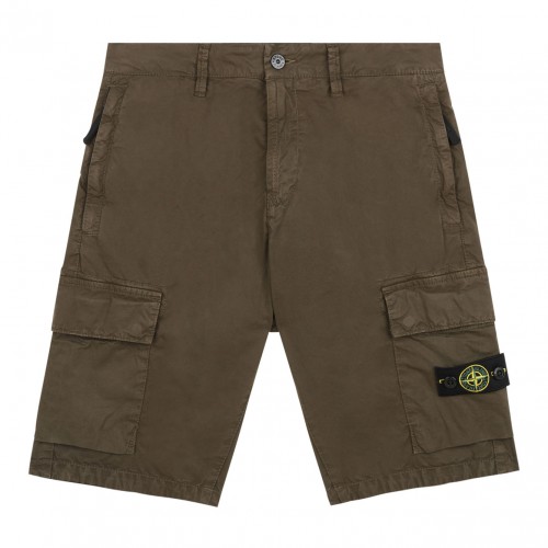 Military Green Cargo Shorts