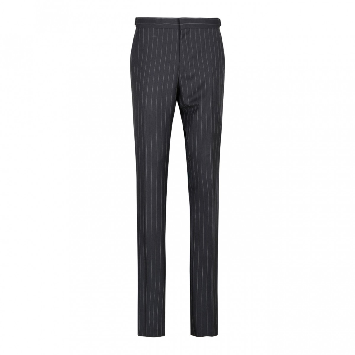 Dark Grey Pinstriped Trousers