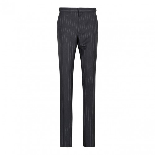 Dark Grey Pinstriped Trousers